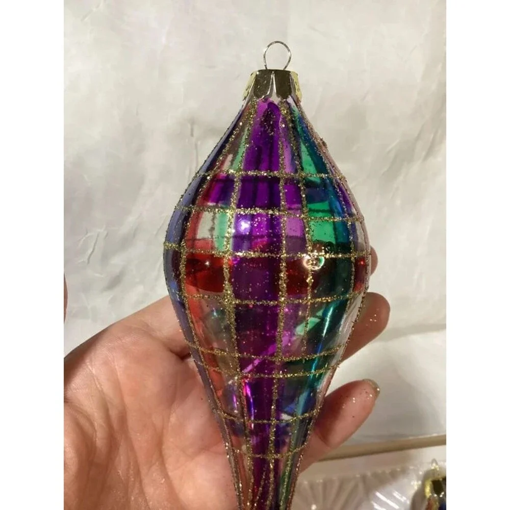 Beautiful Glass Commodore Christmas Classic Ornaments Two Complete Boxes (8)